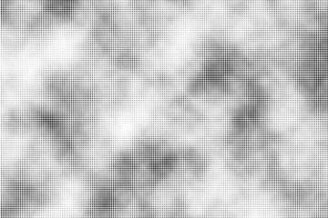 Black and white grunge halftone pattern texture background