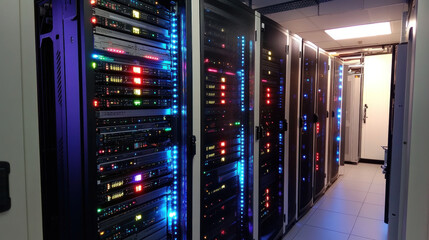 Server room data center network infrastructure