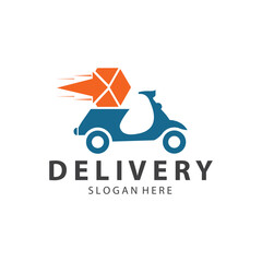 Logistic box logo  delivery logo  fast delivery template design and simple design