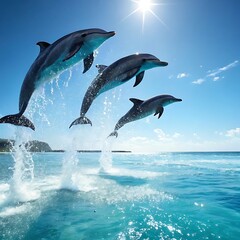 Obraz premium dolphin in the water