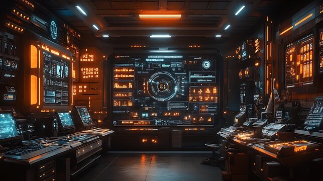 Futuristic retail store platform with logistics visualization and real time order updates