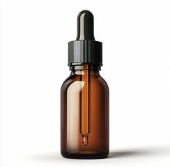 A colorful dropper bottle set on a white background. A 3D render illustration is ready for your design.