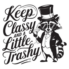 Little Trashy graphic design for Racoon lovers