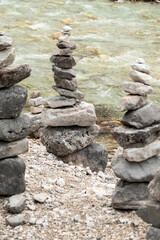 Landscape of Isar river origin, Scharnitz, Austria