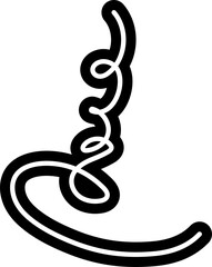  Line bold spiral various abstract shape for children, festive, celebration