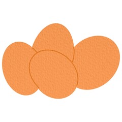 Eggs. Organic farm chicken eggs. Vector illustration.