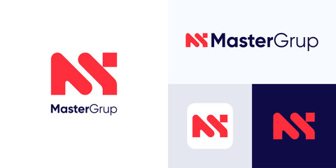 Letter M logo design, creative simple modern icon M for identity sign symbol, Premium vector illustration template element, initial M for Business identity logo.