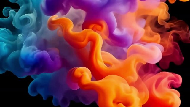 Colorful Abstract Smoke Background