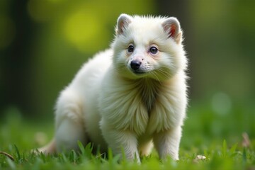 Obraz premium White chest with dark throat patch visible under fur, alouatta seniculus, wildlife