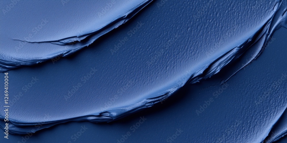 Aufkleber deep blue texture displays smooth layers of paint creating abstract visual interest