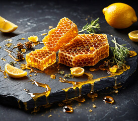 honey and honeycomb