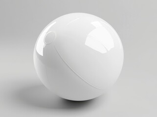 Illustration of a blank beach ball for branding. This is a 3D render of the ball.