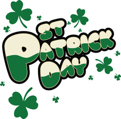St. Graphic Design A Merry and Cheerful Patrick's Day