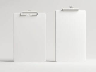 A blank clipboard for branding or mocking up. An Illustration in 3D.
