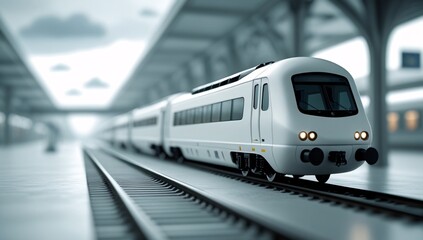 Naklejka premium train, model train, toy train, electric train, high speed train, pastel, focus, train scene, black, white, railroad tracks, station, train station, train, travel, tourism, leisure, 3d, toy, background