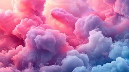 Colorful clouds fill the sky during sunset, creating a vibrant and dreamy atmosphere above the horizon