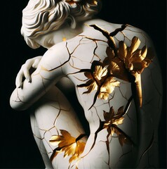 Kintsugi Sculpture – Blossoming Through Brokenness
