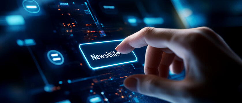 Engaging newsletter subscription process digital interface interactive content virtual environment user perspective effective communication