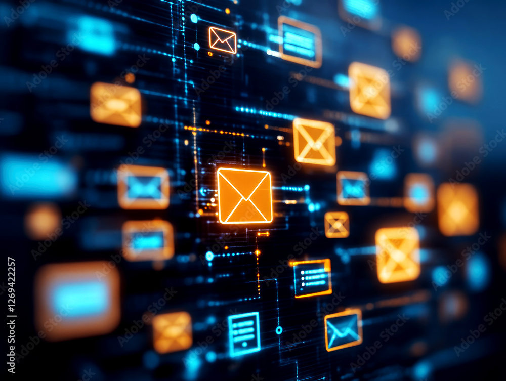 Poster engaging digital newsletter campaigns online marketing strategies content creation insights modern t