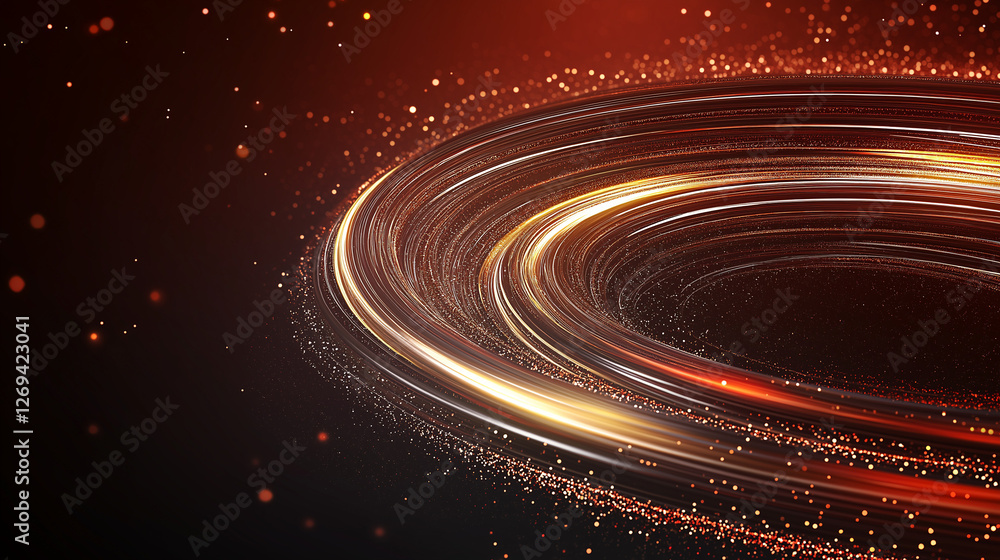 Aufkleber abstract vortex of light: a mesmerizing swirl of light and energy creates a dynamic and captivating 