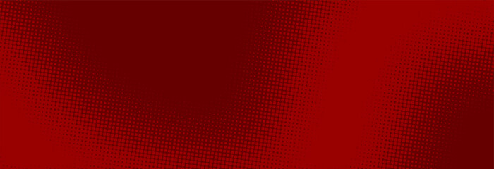 Pop art crimson red background with halftone patterns in comic book style, vector illustration EPS10