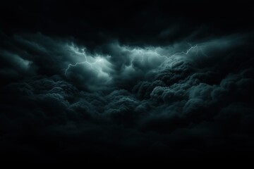 Obraz premium Storm and clouds, thunderstome clouds ar night. Storm Clouds forming. Lightning and clouds.