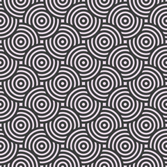 Seamless Geometric Circle Pattern Background – Colorful Abstract Vector Design