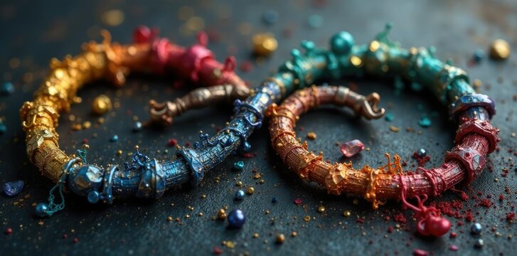 Muestras de tornillos y tuercas formando un rectangulo con diferentes tama?os y colores, metal, dise?o