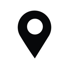 Location or map pin icon symbol. vector illustration