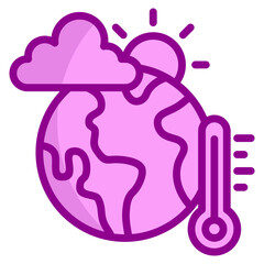 Obraz premium Global Warming Icon