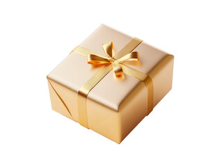 3d rendered gift box with transparent background