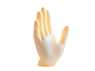 Obraz premium 3d rendered human hand with transparent background