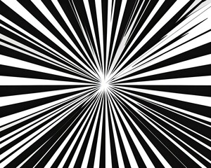 Obraz premium Dynamic burst pattern in monochrome