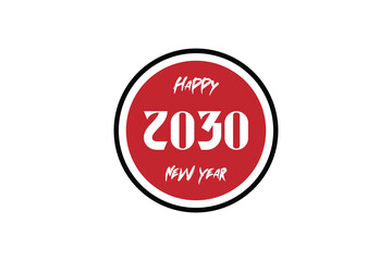 New year 2030 template design with chinese new year theme, Banner Design, Greeting Card design.