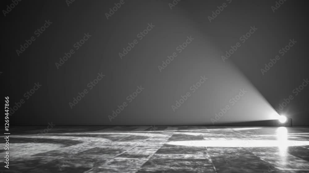 Poster artistic performances stage light background with spotlight illuminated the stage. empty stage with 