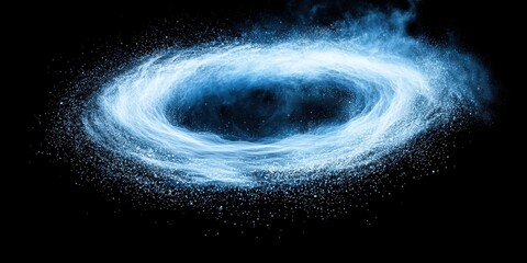 Fototapeta premium A cosmic cyberspace tunnel leading to infinite AI-generated realities.