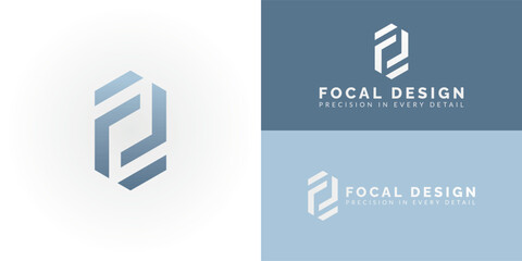 The dynamic logo design creatively integrates the initials FD into a striking hexagonal shape, creating a unique symbol that evokes a sense of structure, precision, and architectural innovation.