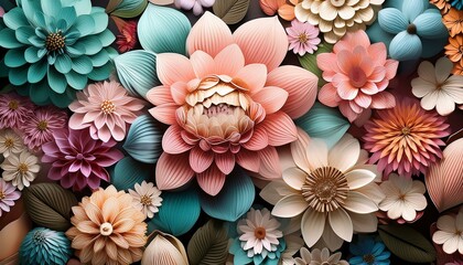 beautiful flower patterns floral background