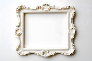 Frame mock up decorated with stucco in Renaissance and Baroque. Ornate Rococo Frame