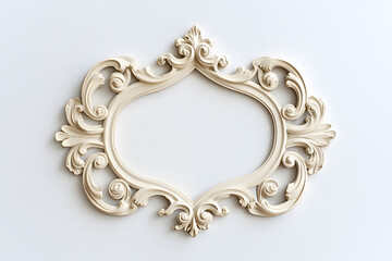 Frame mock up decorated with stucco in Renaissance and Baroque. Ornate Rococo Frame