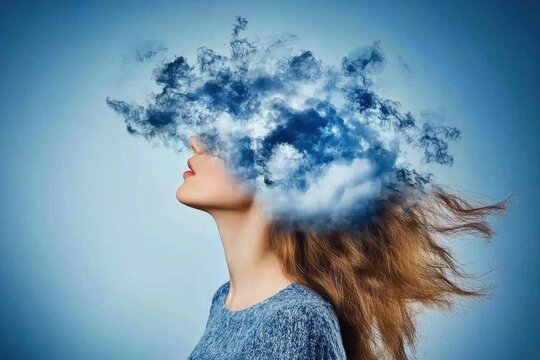 A mind-uploading concept where consciousness transitions into pure digital form.