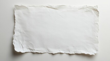 Textured blank torn paper on neutral background