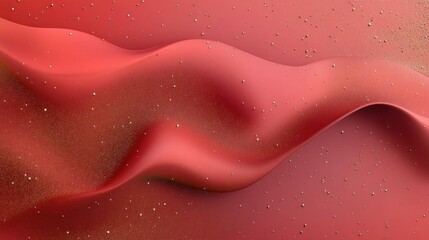 Luxurious Red Background with Golden Particles for High-End Design Projects, Digital Art, Elegant Atmosphere, Abstract Viewpoint