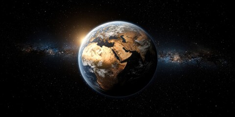 Obraz premium A river of stars flowing through space, illuminating a parallel world.