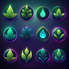 set of logos, icons, suitable for companies, prints, goods, company identity
