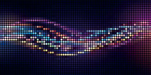 ata technology background. Abstract background. Connecting dots and lines on dark background. 3D rendering.