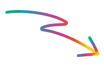 カラフルな三角矢印などのあしらい10