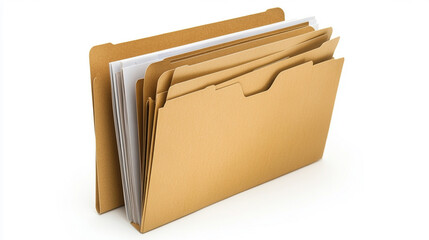 A stack of organized file folders showcasing the management of documents and paperwork in an office environment. Ideal for concepts related to organization and administration.