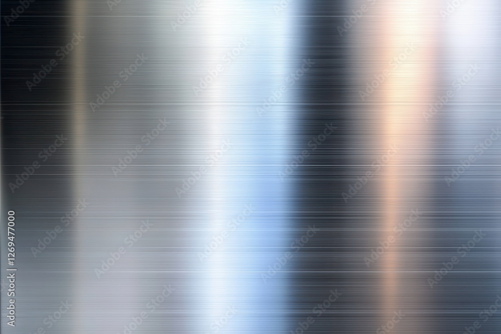Poster brushed metal texture with subtle reflections and a sleek appearance.