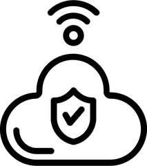 Internet cloud technology vector